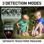 NATIONAL GEOGRAPHIC PRO Series Metal Detector - Ultimate Treasure Hunter with Pinpointer, Large Waterproof 10'' Coil - Lightweight and Collapsible for easy travel