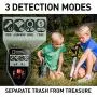 NATIONAL GEOGRAPHIC PRO Series Metal Detector - Ultimate Treasure Hunter with Pinpointer, Large Waterproof 10'' Coil - Lightweight and Collapsible for easy travel