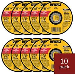 DEWALT - DW8062 - 10,PK DW8062 4-1/2''x.045''x7/8'' Metal Angle Grinder Thin Cutoff Wheel, 10 Pack, (Model: DW8062-10,PK)