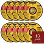 DEWALT - DW8062 - 10,PK DW8062 4-1/2''x.045''x7/8'' Metal Angle Grinder Thin Cutoff Wheel, 10 Pack, (Model: DW8062-10,PK)