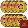 DEWALT - DW8062 - 10,PK DW8062 4-1/2''x.045''x7/8'' Metal Angle Grinder Thin Cutoff Wheel, 10 Pack, (Model: DW8062-10,PK) DEWALT - DW8062 - 10,PK DW8062 4-1/2''x.045''x7/8'' Metal Angle Grinder Thin Cutoff Wheel, 10 Pack, (Model: DW8062-10,PK)