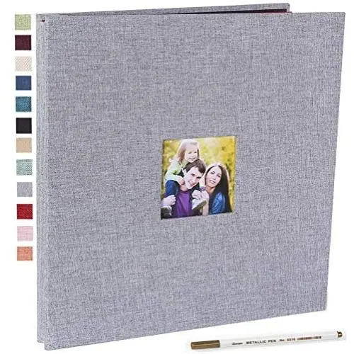 Photo Album Self Adhesive 3x5 4x6 5x7 8.5x11 Magnetic Scrapbook Album DIY Length 11 x Width 10.8 (Inches) with A Metallic Pen Photo Album Self Adhesive 3x5 4x6 5x7 8.5x11 Magnetic Scrapbook Album DIY Length 11 x Width 10.8 (Inches) with A Metallic Pen