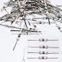 Waltz&F 300pcs Chandelier Connectors Clips Pins for Fastening Crystals Parts Bowtie, Chandelier Replacements (30mm-300pcs, Silver)