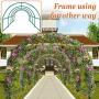 Strong Camel Greenhouse Replacement Frame for 16 X 7 X 7 Larger Hot Garden House, Support Arch Frame Climbing Plants/Flowers/Vegetables (16 X 7 X 7)
