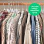 Vremi Clothes Hangers 20 Pack - Non Slip Ultra Slim Plastic Hanger Set with Secure Grip Strips and Durable Chrome Metal Hooks - Gray and Multi Color