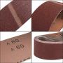 Coceca 3x21 Inches(75x533mm) Aluminum Oxide Sanding Belt, 18 Pack Sanding Belts (3 Each of 60 80 120 180 240 400 Grits) for Belt Sander