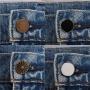 Button Pins for Jeans, Pants Button pins, Jean Button for Pants, Adjustable Removable Replacement Buttons Pins, Instant Buttons Easy to Use and No Sew (2)