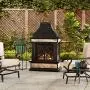 Sunjoy Heirloom Slate Wood Burning Fireplace, Black Sunjoy Heirloom Slate Wood Burning Fireplace, Black