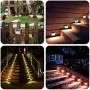 Solar Fence Post Lights,Elelink Outdoor Stainless Steel LED Solar Step Lamp; Illuminates Stairs/Path/Landscape/Garden/Floor/Wall/Patio Lamp, Waterproof (12 Pack) Solar Fence Post Lights,Elelink Outdoor Stainless Steel LED Solar Step Lamp; Illuminates Stairs/Path/Landscape/Garden/Floor/Wall/Patio Lamp, Waterproof (12 Pack)