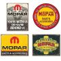 Mopar Sign Bundle - Mopar Behind Us, Mopar The Chrysler Corporation, Mopar Logo 64 - 71, Mopar Logo 37 - 47