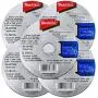 Makita 5 Pack - 4.5'' Cut Off Wheels For 4.5'' Grinders - Aggressive Cutting For Metal & Stainless Steel/INOX - 4-1/2'' x .045'' x 7/8-Inch Makita 5 Pack - 4.5'' Cut Off Wheels For 4.5'' Grinders - Aggressive Cutting For Metal & Stainless Steel/INOX - 4-1/2'' x .045'' x 7/8-Inch