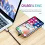 iPhone Charger Cable,ROCK Metal Charge & Sync Cable,180 Degree U-Shaped Nylon Braided Data Cord for Gaming, for iPhone X/iPhone 8/8 Plus/7/7 Plus/6/6 Plus/5s/iPad. (Black) iPhone Charger Cable,ROCK Metal Charge & Sync Cable,180 Degree U-Shaped Nylon Braided Data Cord for Gaming, for iPhone X/iPhone 8/8 Plus/7/7 Plus/6/6 Plus/5s/iPad. (Black)