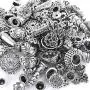 Incredible art 300-Piece Bali Style Jewelry Making Metal Bead Caps Deluxe New Mix, Silver