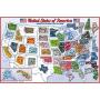 Premium State Magnet Collectors Set - 51 Magnets & Metal Board