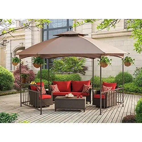 Sunjoy D-GZ076PST-D Madison Gazebo Softtop, Brown Sunjoy D-GZ076PST-D Madison Gazebo Softtop, Brown
