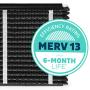 Aprilaire - 413CA2 413CBN Replacement Air Filter for Whole Home Air Purifiers, Healthy Home + Odor Reduction Filter, MERV 13, (Pack of 2)