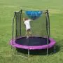 Skywalker Trampolines 8-Foot Jump N’ Dunk Trampoline with Enclosure Net– Basketball Trampoline Skywalker Trampolines 8-Foot Jump N’ Dunk Trampoline with Enclosure Net– Basketball Trampoline