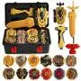 Mitfun Metal Fusion Battling Top Burst Launcher Grip Set Storage Box Top Burst Gyros 4D with Launcher Burst Toys for Children