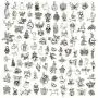 JIALEEY Wholesale 100 PCS Mixed No Repeated Silver Pewter Smooth Metal Charms Pendants DIY for Necklace Bracelet Dangle Jewelry Making and Crafting, Animal Charms JIALEEY Wholesale 100 PCS Mixed No Repeated Silver Pewter Smooth Metal Charms Pendants DIY for Necklace Bracelet Dangle Jewelry Making and Crafting, Animal Charms