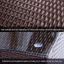 U-MAX 7 Piece Outdoor Patio Furniture Set, PE Rattan Wicker Sofa Set, Outdoor Sectional Furniture Chair Set with Cushions and Tea Table, Brown