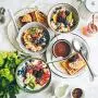 Hiware 12-piece Stainless Steel Dinner Spoons, Extra-Fine Dessert Spoons for Home, Kitchen or Restaurant - 7 1/3 Inches