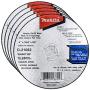 Makita 5 Pack - 4 Inch Cut Off Wheels For 4'' Grinders - Aggressive Cutting For Metal & Stainless Steel - 4'' x .045'' x 5/8''