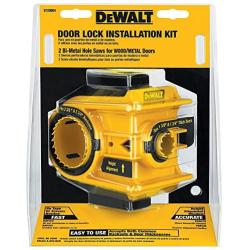 DEWALT Door Lock Installation Kit, Bi-Metal (D180004)