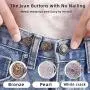 willikiva Instant Buttons Adjustable Button Jeans 8Pcs No Sew Button Metal Adds Or Reduces an Inch to Any Pants Waist in Seconds(Z025) willikiva Instant Buttons Adjustable Button Jeans 8Pcs No Sew Button Metal Adds Or Reduces an Inch to Any Pants Waist in Seconds(Z025)