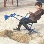 Childrensneeds.com Sand Digger Toy Backhoe for Kids (Ride On) Outdoor Digging Excavator Scooper for Dirt, Snow, Beach, Sandbox | Heavy-Duty Metal, 2-Hand Operation, 360° Swivel Seat | Ages 3+ (Blue) Childrensneeds.com Sand Digger Toy Backhoe for Kids (Ride On) Outdoor Digging Excavator Scooper for Dirt, Snow, Beach, Sandbox | Heavy-Duty Metal, 2-Hand Operation, 360° Swivel Seat | Ages 3+ (Blue)