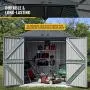 Arrow Shed 8 x 6 Elite Steel Shed with High Gable and Lockable Doors Storage Building, Anthracite Arrow Shed 8 x 6 Elite Steel Shed with High Gable and Lockable Doors Storage Building, Anthracite