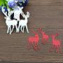 Three Pieces Deers Metal Die Cuts Forest Animal Cutting Dies Cut Stencils for DIY Embossing Photo Decorative Paper Dies Scrapbooking Card Making
