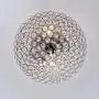 POPILION Modern Design Stainless Steel 2 Light Ceiling Flush Mount Crystal Chandelier Lighting,Crystal Ceiling Light Fixture Suitable for Bedroom, Living Room