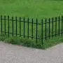 Sunnydaze 5-Panel Roman Border Fence Set - 9-Foot Overall Length - Decorative Metal Garden and Landscape Fencing - 22 Inches Wide x 18 Inches Tall Per Piece