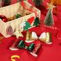 8 Pieces Christmas Shining Faux Leather Sheets Metallic Glitter Leather Fabric Sheets with 120 Pieces Earring Hooks, 120 Pieces Jump Earrings, 6 Pieces Hair Clips for Christmas Theme Earrings and Hair