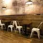Furmax Metal Chairs Indoor/Outdoor Use Stackable Chic Dining Bistro Cafe Side Chairs Set of 4 (Distressed White) Furmax Metal Chairs Indoor/Outdoor Use Stackable Chic Dining Bistro Cafe Side Chairs Set of 4 (Distressed White)