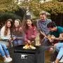 OKVAC 28'' Propane Gas Fire Pit Table, 50,000 BTU Square Fire Bowl, Outdoor Auto-Ignition Fireplace with CSA Certification, 600D Waterproof Cover, Lava Rock, for Balcony/Garden/Patio/Courtyard OKVAC 28'' Propane Gas Fire Pit Table, 50,000 BTU Square Fire Bowl, Outdoor Auto-Ignition Fireplace with CSA Certification, 600D Waterproof Cover, Lava Rock, for Balcony/Garden/Patio/Courtyard
