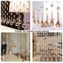 Fushing 100Pcs Stainless Split Rings, Crystal Chandeliers Connectors for Chandelier, Curtain,Suncatchers, Crystal Garland,Necklaces, Keys, Earrings, Jewelry Making and Craft Ideas(12mm)