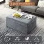 Vonanda Ottoman Folding Chair Bed, Modern Velvet Sleeper Sofa Multi-Position Convertible Couch Lounger Guest Bed with Pillow for Small Space, Velvet Gray Vonanda Ottoman Folding Chair Bed, Modern Velvet Sleeper Sofa Multi-Position Convertible Couch Lounger Guest Bed with Pillow for Small Space, Velvet Gray