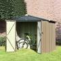 8 x 6 Outdoor Storage Sheds, Metal Utility Storage House for Backyard Patio Furniture Garden Lawn Tool, with Lockable Door