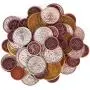 The Dragons Hoard: 60 Real Metal Fantasy Coins with Leather Pouch | Board Game Accessory for Tabletop RPG Role-Play Strategy Games | Bronze, Silver, and Gold Colored Coins The Dragons Hoard: 60 Real Metal Fantasy Coins with Leather Pouch | Board Game Accessory for Tabletop RPG Role-Play Strategy Games | Bronze, Silver, and Gold Colored Coins