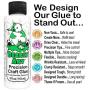 Bearly Art Precision Craft Glue - The Original - 4fl oz - Tip Kit Included - Dries Clear - Metal Tip - Wrinkle Resistant - Flexible and Crack Resistant - Strong Hold Adhesive - Made in USA