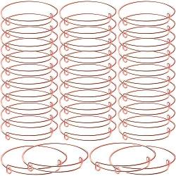 30 Pieces Expandable Bangle Bracelets Adjustable Wire Blank Bangles Metal Bracelets for DIY Jewelry Making (Rose Gold)