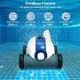 PAXCESS Cordless Automatic Pool Cleaner, Robotic Pool Cleaner with 5000mAh Rechargeable Battery, 90 Mins Working Time, IPX8 Waterproof, Lightweight, Good for Cleaning In-Ground/Above Ground Pool PAXCESS Cordless Automatic Pool Cleaner, Robotic Pool Cleaner with 5000mAh Rechargeable Battery, 90 Mins Working Time, IPX8 Waterproof, Lightweight, Good for Cleaning In-Ground/Above Ground Pool