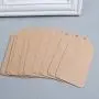 100pcs Kraft Paper Gift Tags with Free 100 Root Natural Jute Twine(Water Ripple)