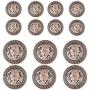 14 Pieces Gold Vintage Antique Metal Blazer Button Set - 3D Lion Head - for Blazer, Suits, Sport Coat, Uniform, Jacket 18mm 23mm