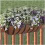 CobraCo HTR24-B 24-Inch English Horse Trough Planter, Black