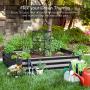 Best Choice Products 6x3x1ft Outdoor Metal Raised Garden Bed Box Vegetable Planter for Vegetables, Flowers, Herbs, and Succulents