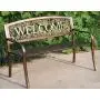Leigh Country TX94101 Metal Welcome Outdoor Bench Leigh Country TX94101 Metal Welcome Outdoor Bench