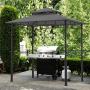 ABCCANOPY 8x 5 Grill Gazebo Double Tiered Outdoor BBQ Gazebo Canopy with LED Light (Dark Gray)