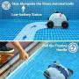 PAXCESS Cordless Automatic Pool Cleaner, Robotic Pool Cleaner with 5000mAh Rechargeable Battery, 90 Mins Working Time, IPX8 Waterproof, Lightweight, Good for Cleaning In-Ground/Above Ground Pool